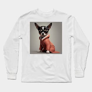 Chihuahua in suit Long Sleeve T-Shirt